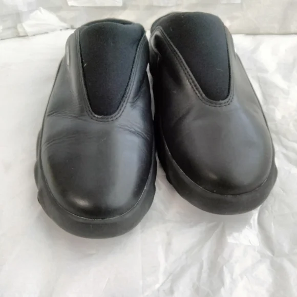 Vtg Oakley Bobbie Black Clogs Leather Womens 8.5 Rare - Picture 15 of 16